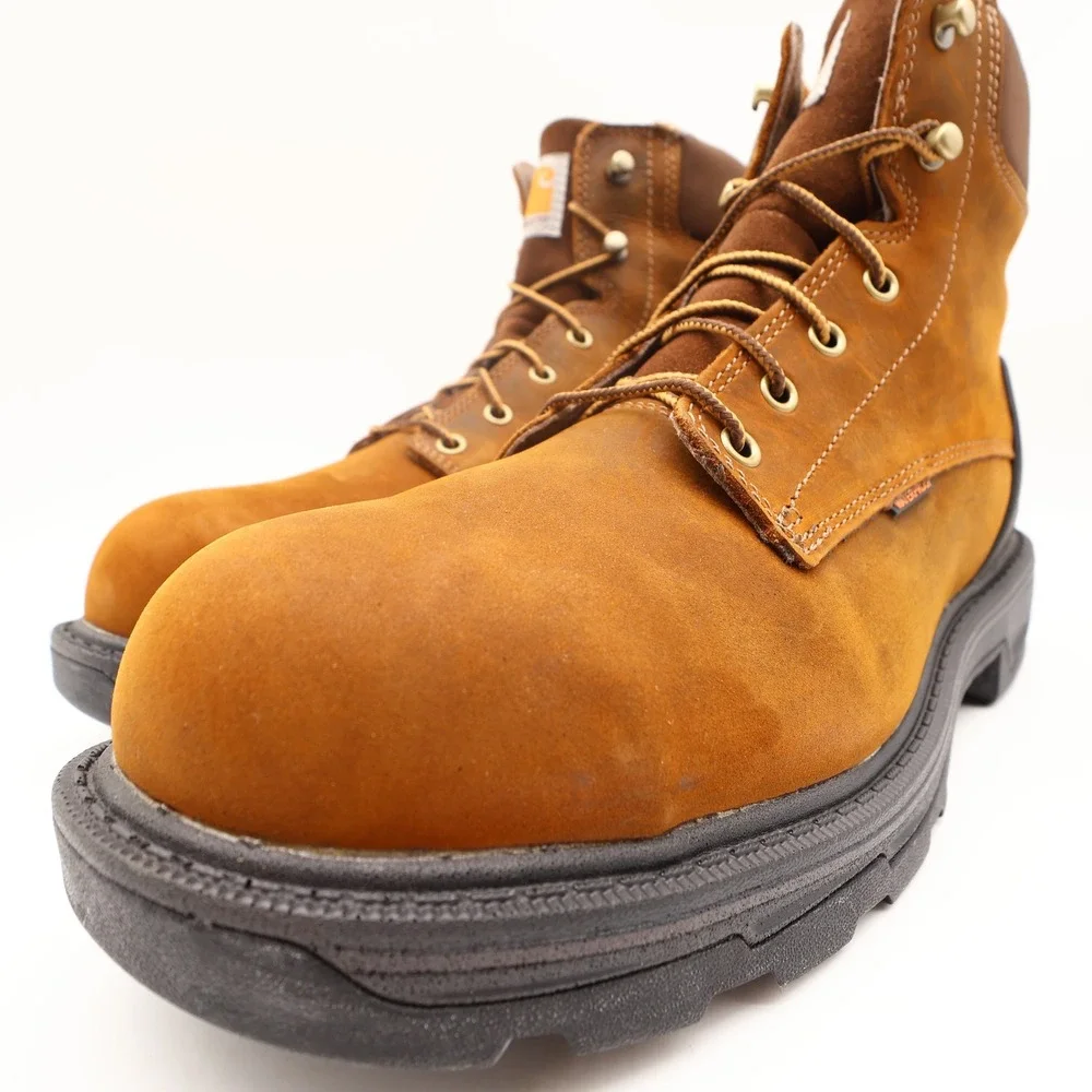 Carhartt Modern Ironwood Work Boots Mens 12 M Brown Leather Alloy Toe NWT